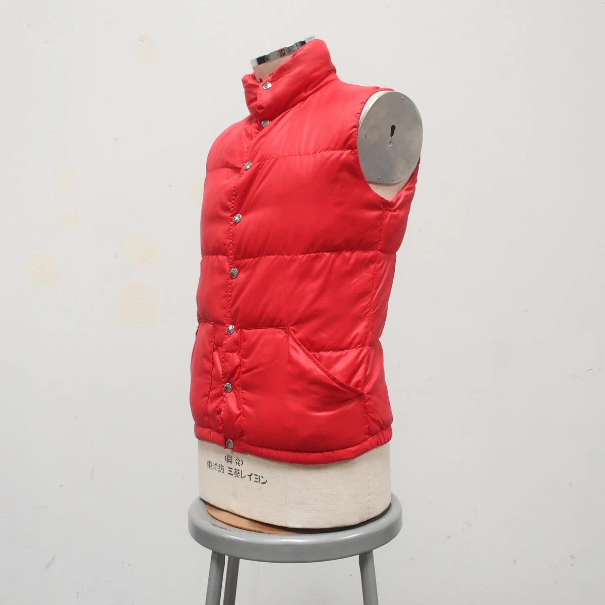 Vintage 80s North Face Quilted Down Vest Red Brown Label | eBay