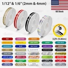 Roll Vinyl Pinstriping Stripe Double Line Car Tape Decal Stickers 1/12" & 1/6"
