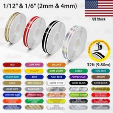 Roll Vinyl Pinstriping Stripe Double Line Car Tape Decal Stickers 112 16