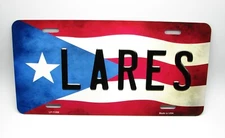 PUERTO RICO FLAG LARES ISLA DEL ENC CAR NOVELTY LICENSE PLATE AUTO TAG 