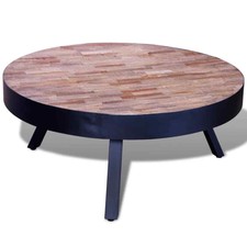 Coffee Table Bowl Shaped With Steel Base Solid Reclaimed Wood For Sale Online