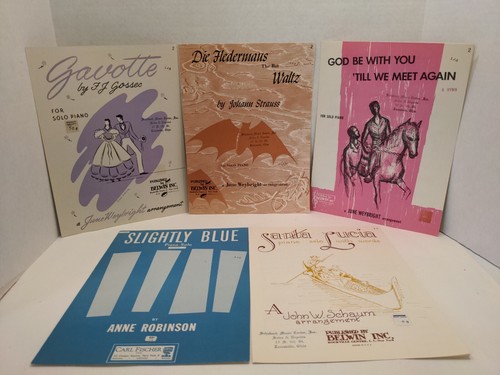 Sheet Music Lot of 5 Student Practice Piece M31G