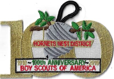 Hornets Nest District 1910-2010 100th Ann. Boy Scouts Of America GMY Bdr. [MX-11
