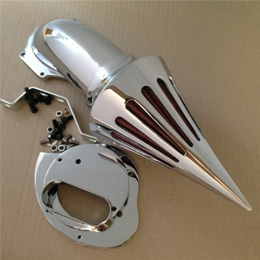 Spike Air Cleaner Kits For Yamaha V-Star 1100 Dragstar XVS1100 1999-2012 Chrome - Image 2 of 4