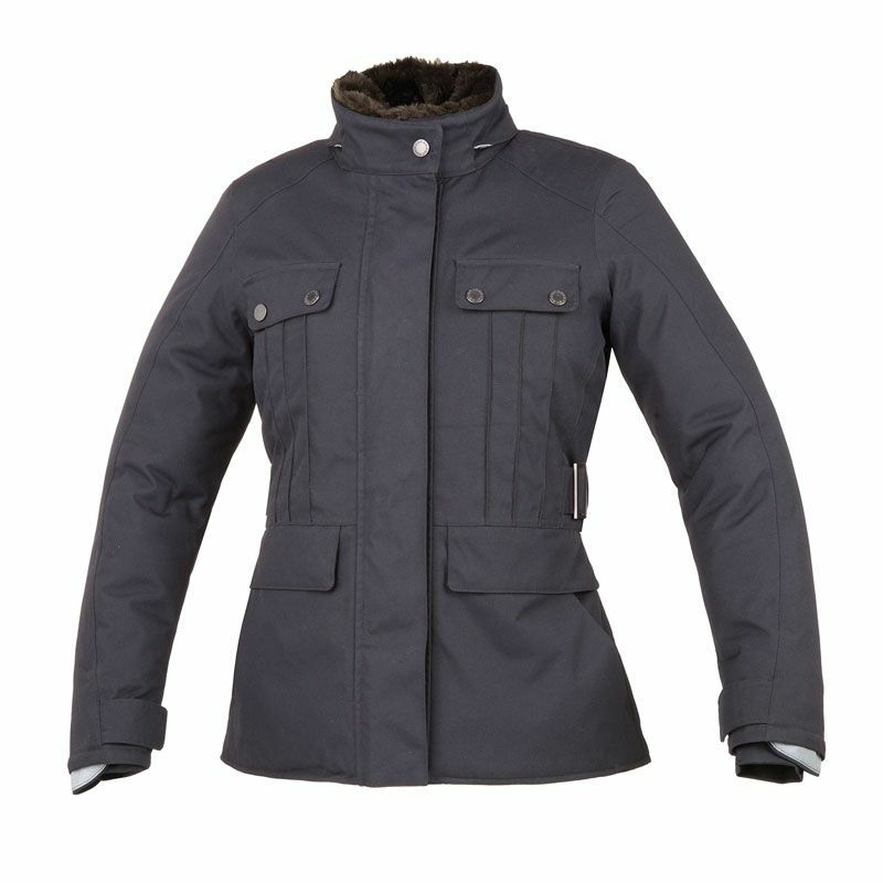 Veste moto textile noir femme TUCANO URBANO protections CE amovibles taille 34