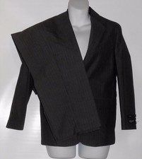 Van Heusen Boys Two 2 Piece Single Breasted Suit Dark Gray Pinstripe 12R NWT