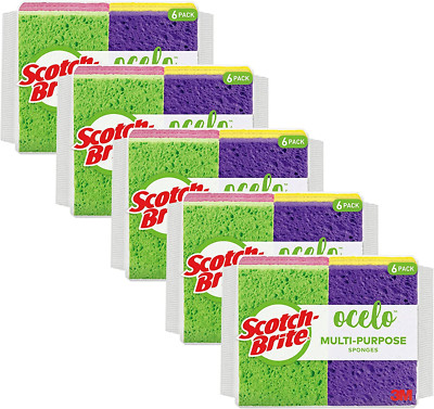 Multi-Purpose Handy Sponge, Safe on Non-Stick Cookware, Showers, Coolers
