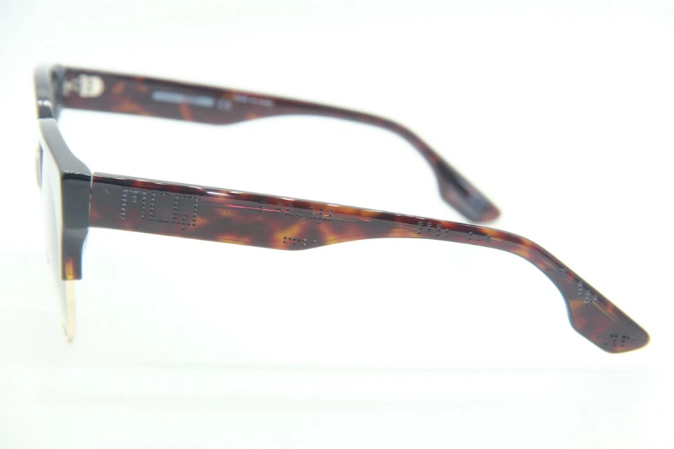 NUEVAS GAFAS DE SOL ALEXANDER MCQUEEN McQ MQ 0048S 002 MARRÓN DEGRADADO AUTÉNTICAS 54-20 Foto 3 de 3