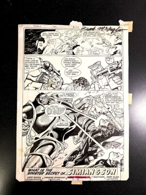 Flash #329 Splash Carmine Infantino Artist  Signed by Inker Frank McLaughlin '84