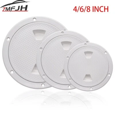 Round Hatch Cover ABS Deck Inspection Plate For Boat Yacht Marine 4" 5" 6" 8" AU - image 1 of 4