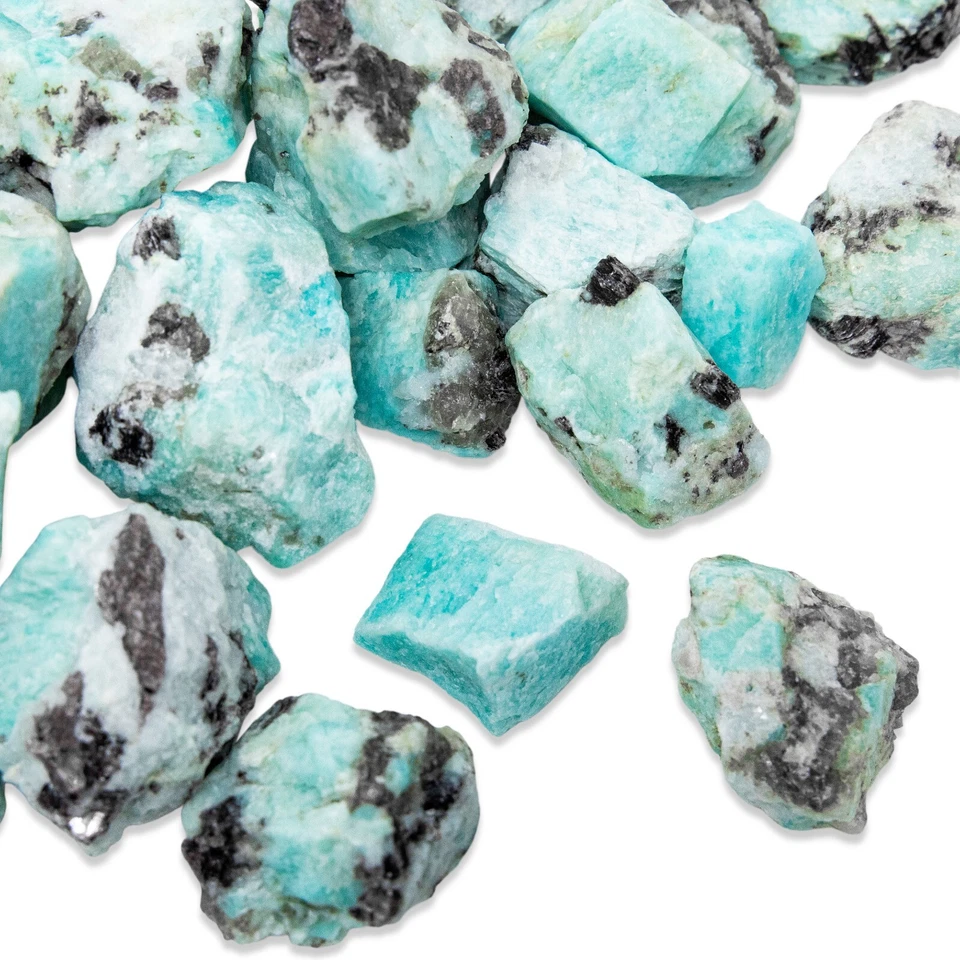 Raw Amazonite Crystal - Bulk Wholesale Rough Stones - Amazonite Gemstone Brazil - Image 2 of 4