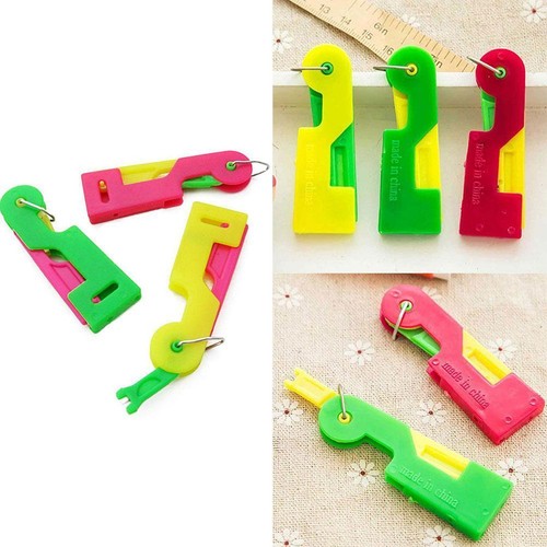 3pcs Automatic Needle Threader Thread Device Easy Stitch Thread Tool Sewing Y7S7 - Picture 4 of 16