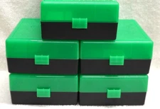 5 x BERRY'S PLASTIC AMMO BOX, ZOMBIE/BLK 100 Round 223/556/300BLK 