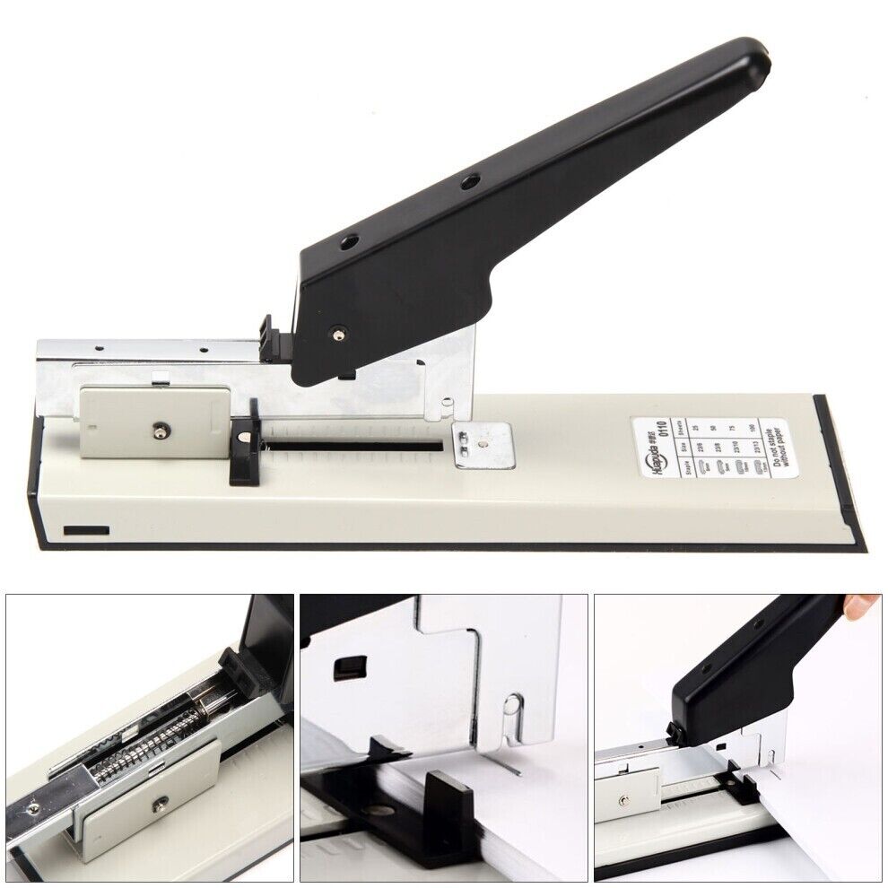 Large 100 Sheets Heavy Duty Metal Stapler Document Paper Bookbinder