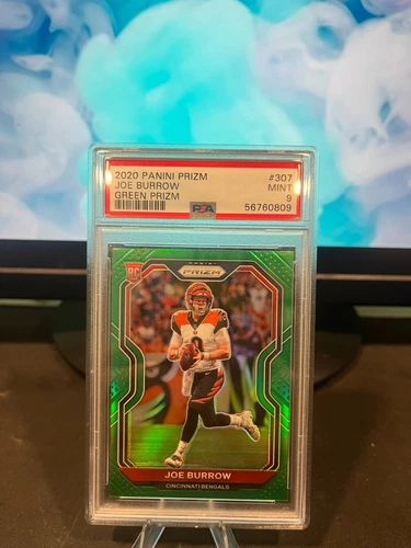 2020 Panini Prizm - Rookie Joe Burrow #307 Green Prizm (RC)