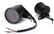 Tacho Backlight Motorcycle 12V Tachometer Gauge With Blue LED Light Speedometer