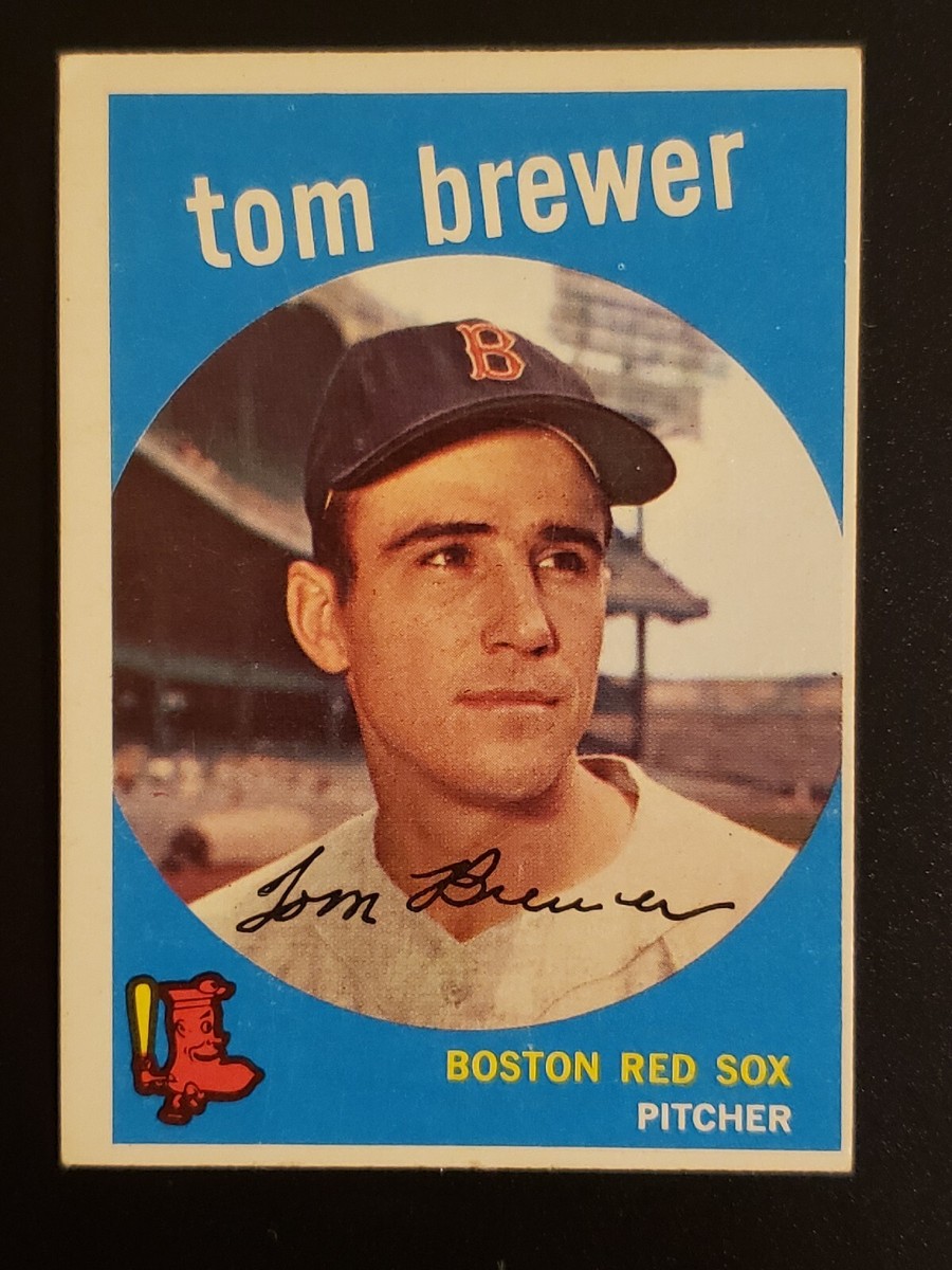 ’s Effects BoR 1959 (週末特価) Set Break 1959 TOPPS VINTAGE BASEBALL NM-MT #55 Tom Brewer Boston