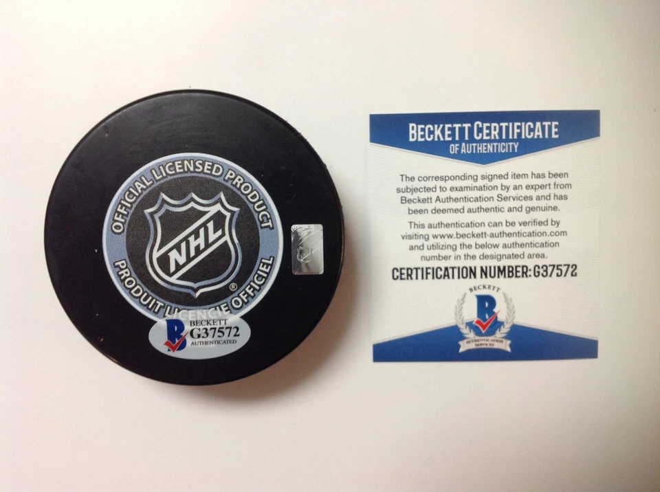 Gabriel Landeskog Signed Autographed 2019 All Star Hockey Puck Beckett BAS COA a - Image 2 of 3