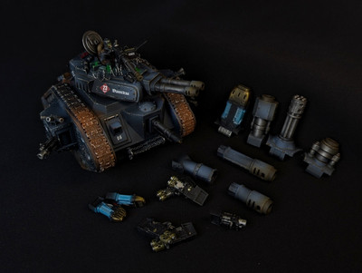 COMMISSION painted Death Korps of Krieg Leman Russ Tank magnetized
