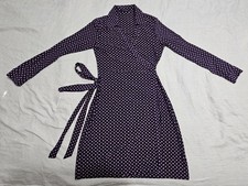 Tommy Hilfiger Matte Jersey Collared Wrap Little Party Dress Knee Length Casual