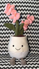 AUTHENTIC New Amuseable Pink Orchid Flower Jellycat w/ Dustbag