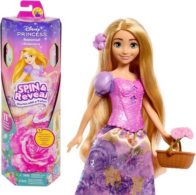 Mattel Disney Rapunzel Spin Reveal Modepuppen Set Überraschungen Zubehör