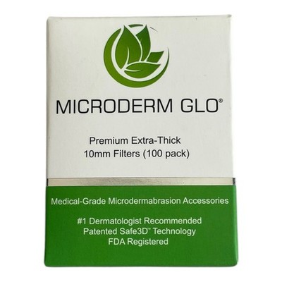 Microderm GLO 10mm Filters Premium Extra Thick 100 Pack Microdermabrasion New
