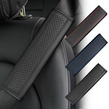 Seat Safety Belt Cover Pads Leather Shoulder Strap Pad Cushions Car Accessories