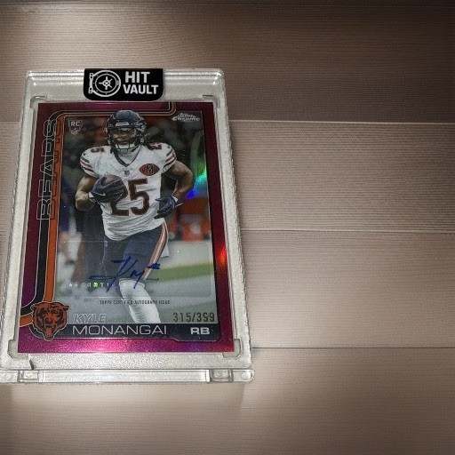 2025 Topps Chrome Rookie Auto Kyle Monangai #RA-KYM Magenta Refractor /399 AU RC