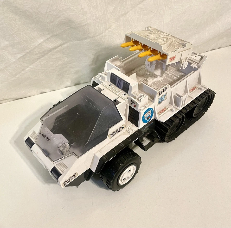 Vehículo incompleto Gi Joe Snow Cat con misiles articulados Hasbro 1985 Foto 2 de 4