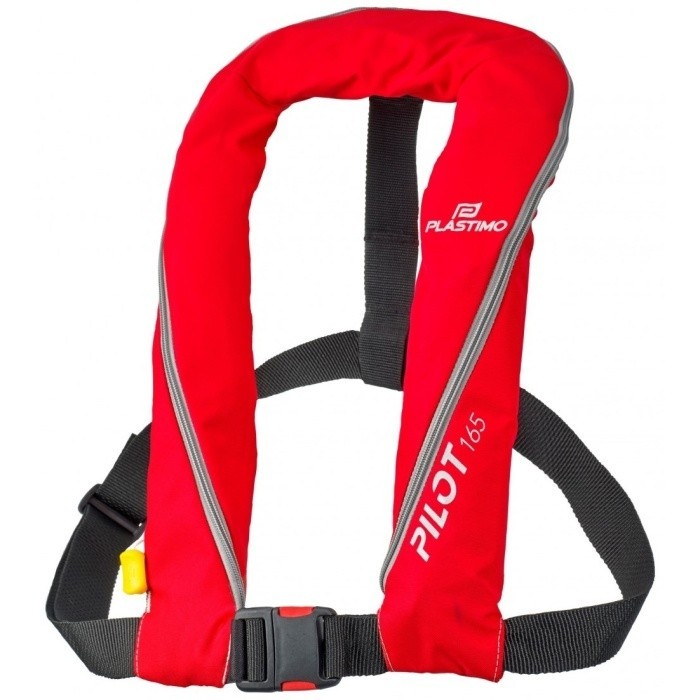 Plastimo Pilot 165N Auto Waistbelt Adult Lifejacket ISO CE Approved in Red