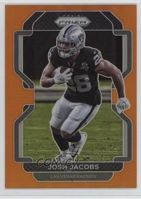 2021 Panini Prizm Orange Prizm /249 Josh Jacobs #180 1u5y