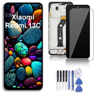 FÜR XIAOMI Original Xiaomi Redmi 13C / C65 LCD Display mit Rahmen Touchscreen Bildschirm
