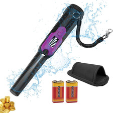 Pinpoint Metal Detector Pinpointer, LCD Display Fully Waterproof Underwater 30M/