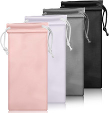 4 Pcs Soft Sunglasses Pouch, Eyeglasses Sunglasses Microfiber Pouch Bag, Glasses