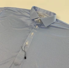 Collars & Co Houndstooth All Over Print Mens 3XL Dress Collar Polo Shirt NWOT