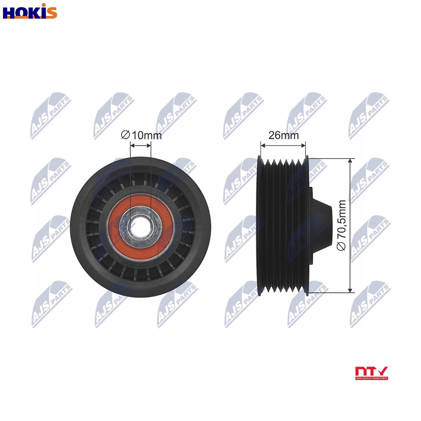 Fits NTY RNK-RE-018 PULLEY IDLER V-BELT ⭐UK Stock⭐ - Image 10