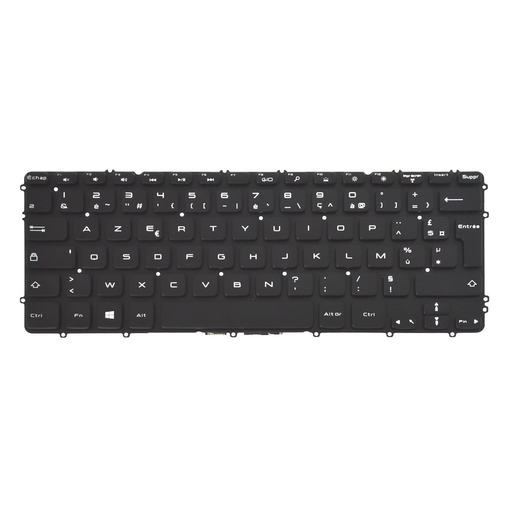 Clavier Azerty Français pour Dell Precision M3800 rétroéclairé noir - 3