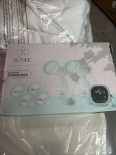 Zomee Z2 Double Electric Breast Pump Closed System Battery w/ Bottle 21/24mm
