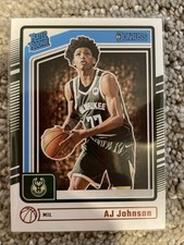 2024-25 Panini Donruss - Rated Rookie AJ Johnson #222 (RC)