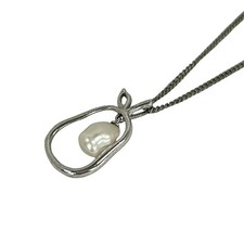 mikimoto - Silver White Pearl Necklace