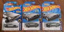 HOT WHEELS BACK TO THE FUTURE TIME MACHINE Lot of 3
