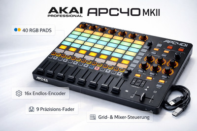  ️ Akai APC40 MKII | 40 RGB Pads | USB | Performance Pro Controller APC40MKII  