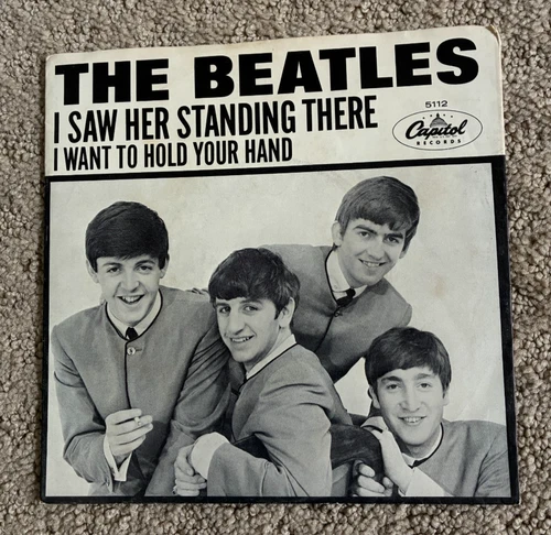 BEATLES I Saw Her Standing There 45 CAPITOL  5112  First CAPITOL Picture Sleeve