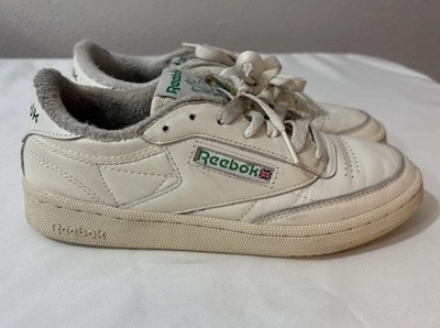 Reebok Club C 85 White Leather Sneakers Women s 6.5 Classic