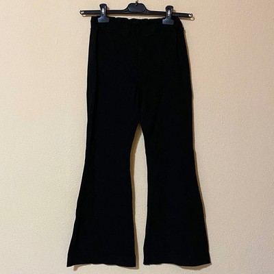 TLPT Bootcut Hose Senkrecht Elefantenbein Schwarz Casual Basic Alternative Y2K