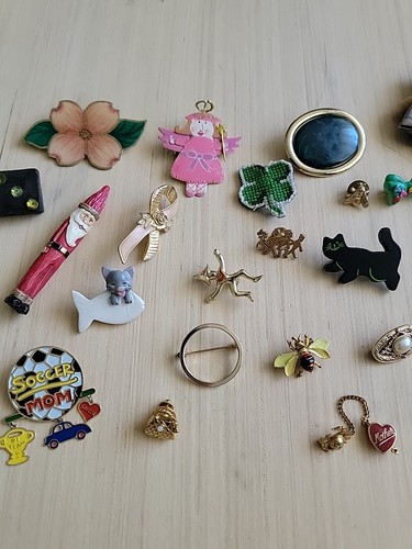 Vintage Estate Pin Brooch Lot - Picture 4 of 11
