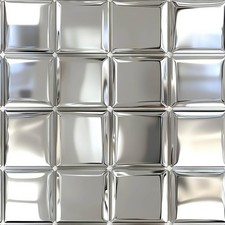 20Pcs Silver Mirror Tile Stickers Peel and Stick Decorative Tiles Waterproof ...