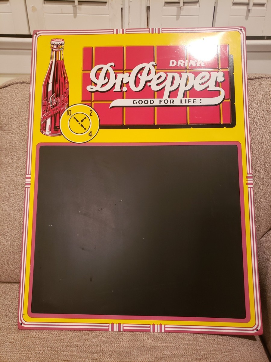 Dr. Pepper Menu Board Vintage reproduction in stunning red and