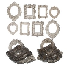 24 Pcs Baroque Antique Small Photo Frame Dollhouse Accessories Picture Frames